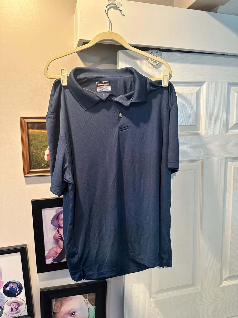 Grand Slam Performance AirFlow Men's Short Sleeve Polo Shirt Blue XXL